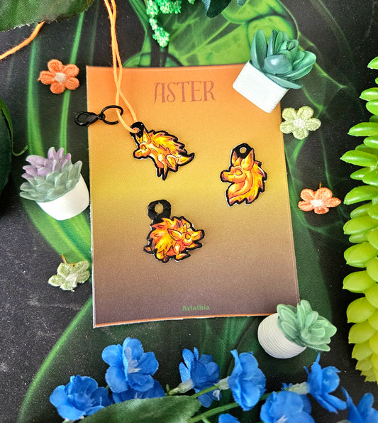 Minis Aster the Fall Hedgehog Multi-Pack Charms
