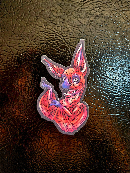 Myra the Bat Head Magnet