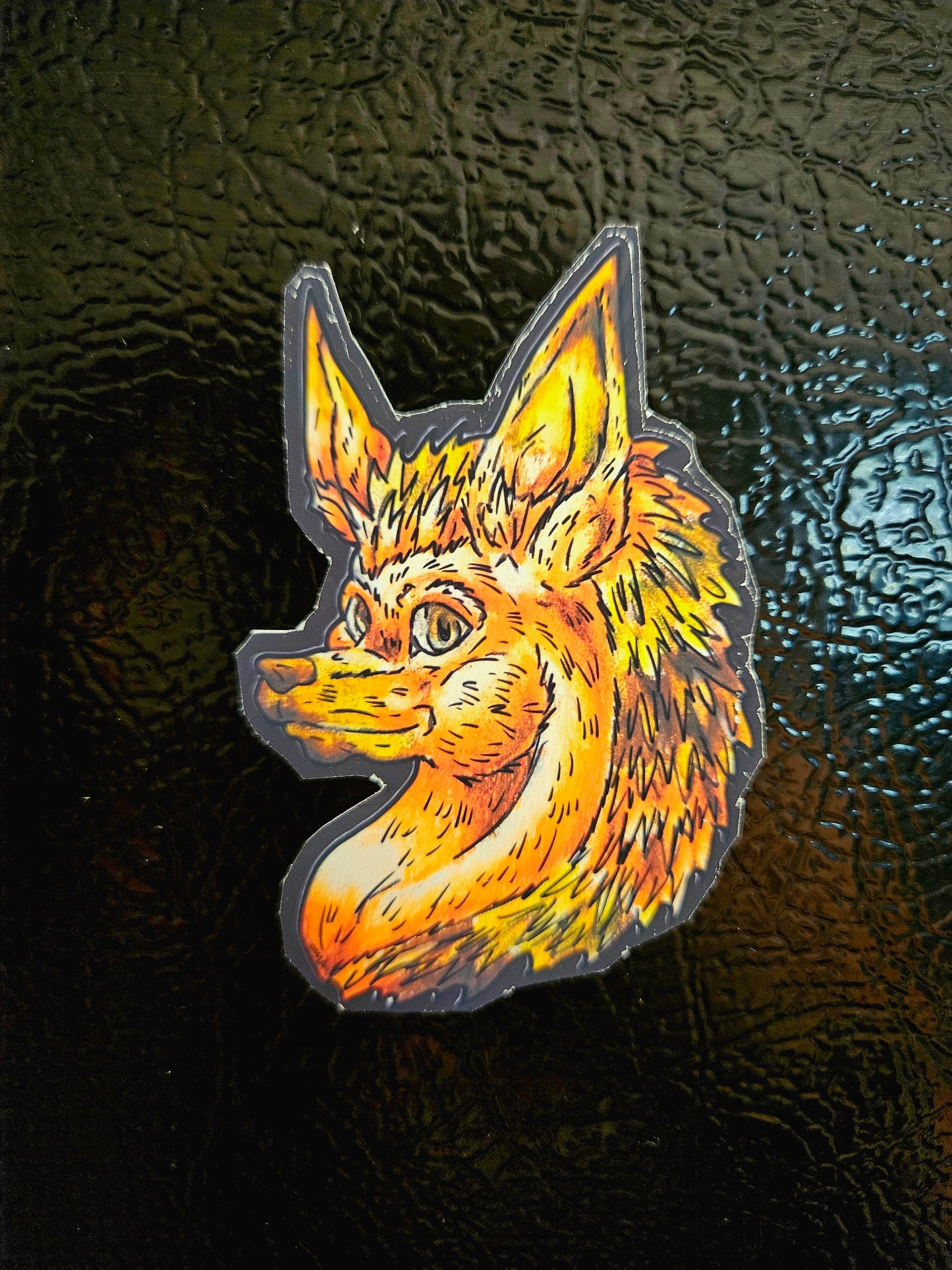 Aster the Fall Hedgehog Head Magnet