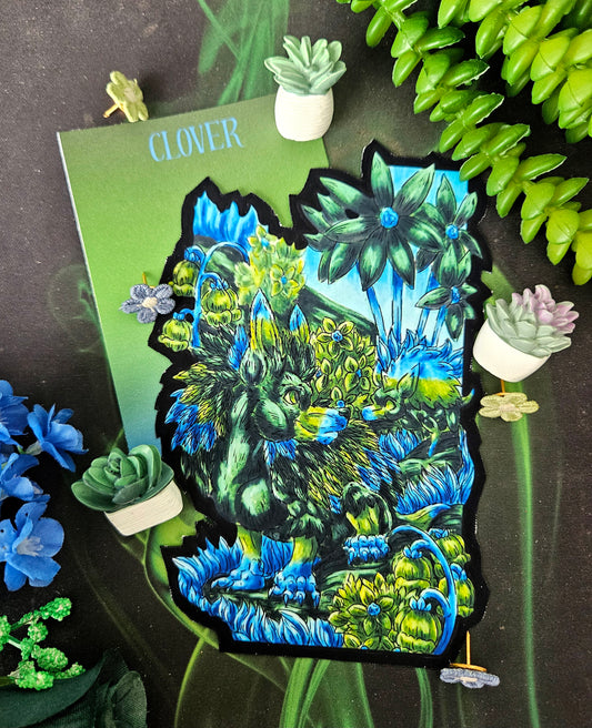 Clover the Hedgehog Die-Cut Jumbo Sticker