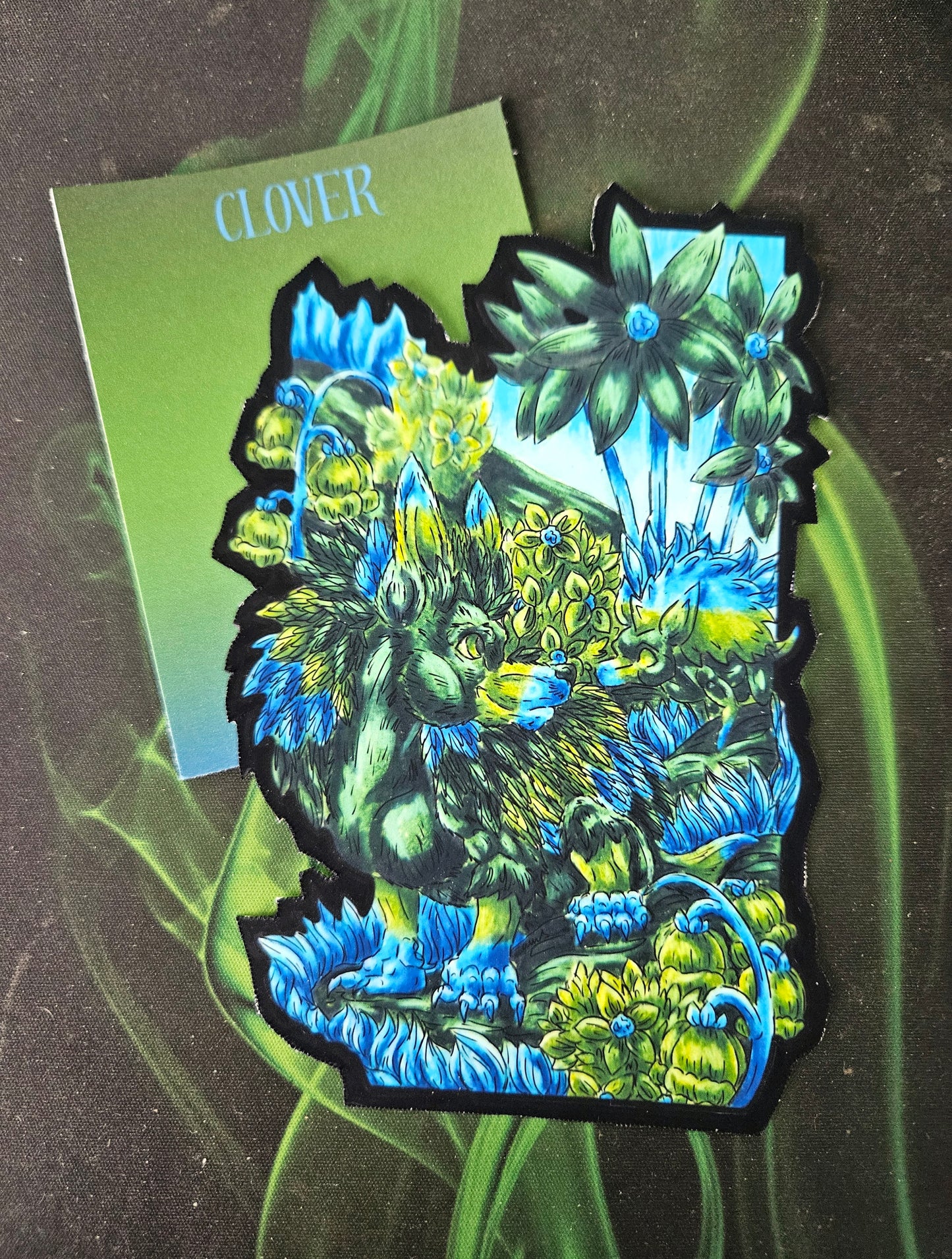 Clover the Hedgehog Die-Cut Print/Bookmark