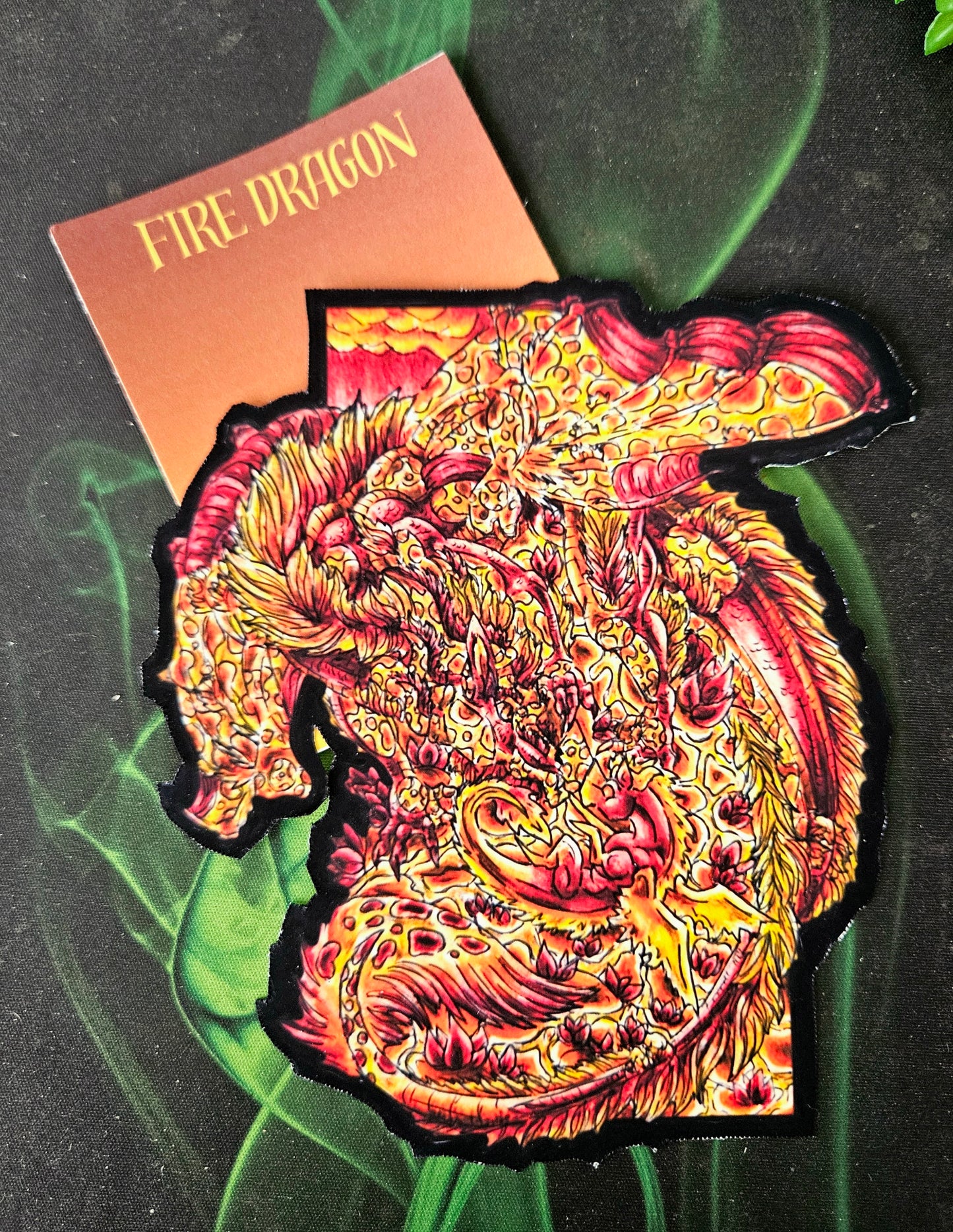 Fire Dragon Die Cut Print/Bookmark