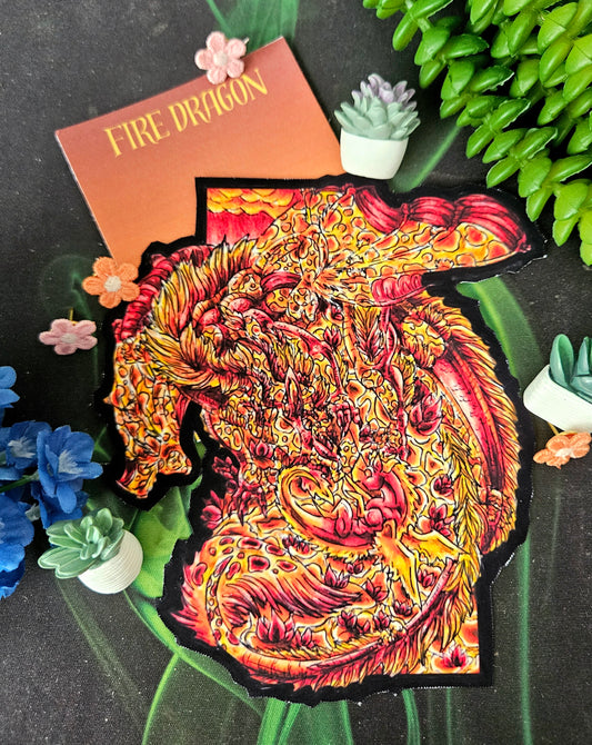 Fire Dragon Die Cut Magent