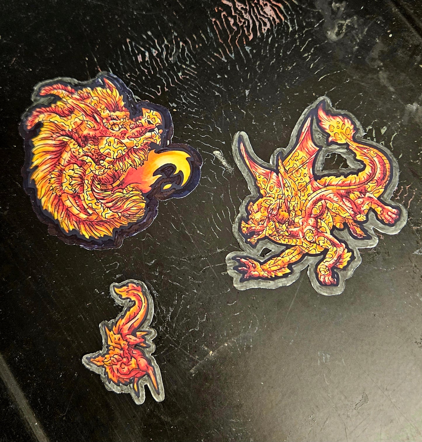Fire Dragon Magnets Pack