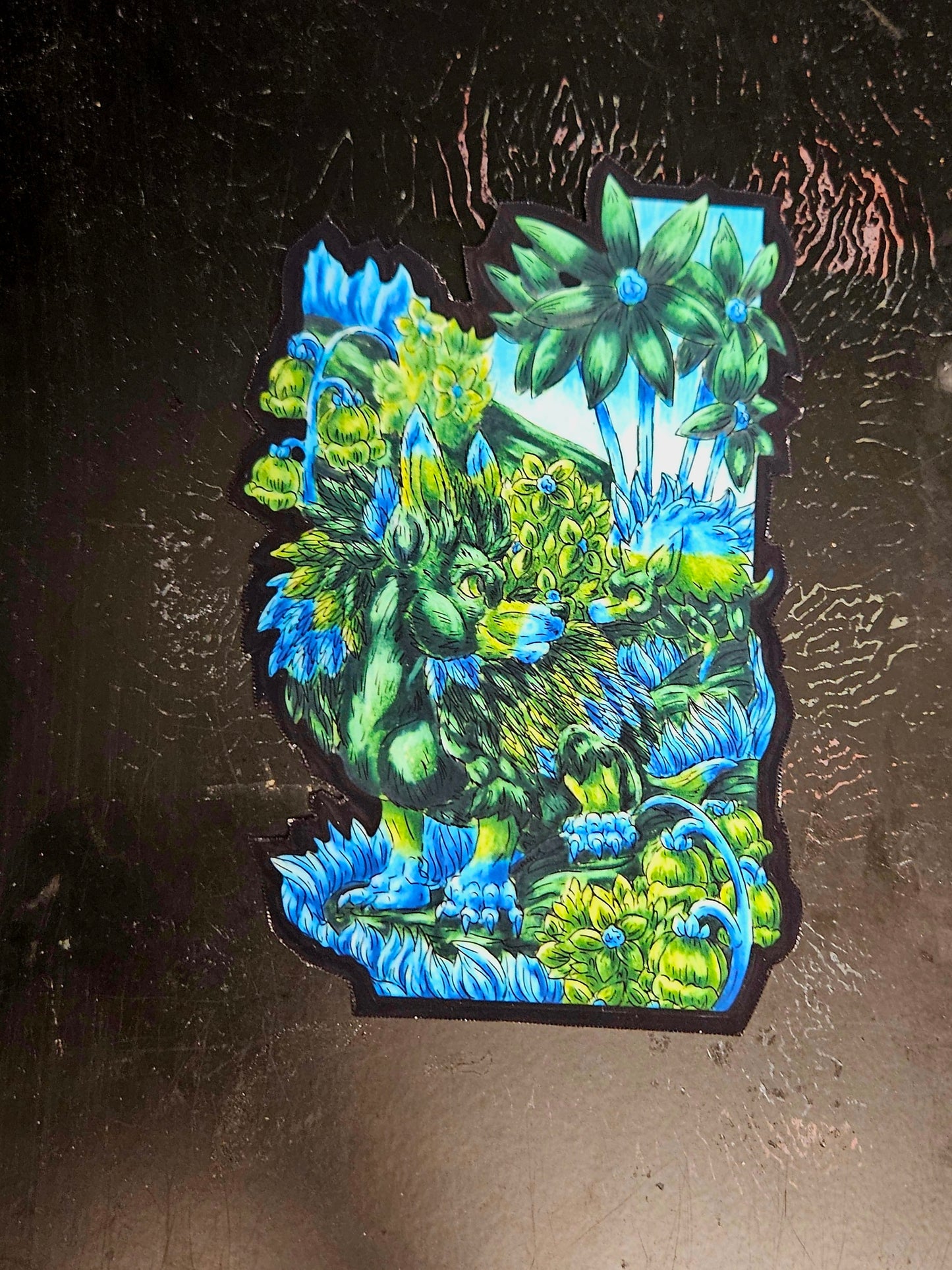 Clover the Hedgehog Die-Cut Magnet