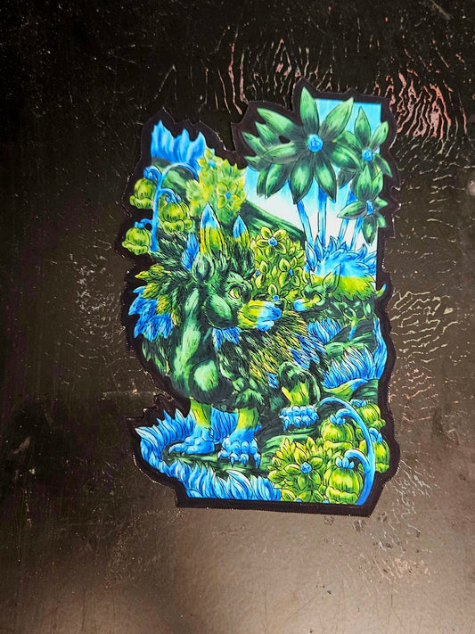 Clover the Hedgehog Die-Cut Magnet