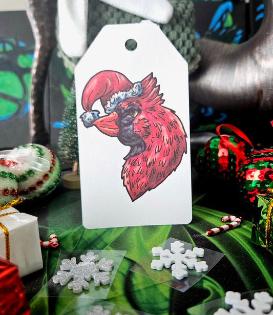 Poins the Cardinal Gift Tag