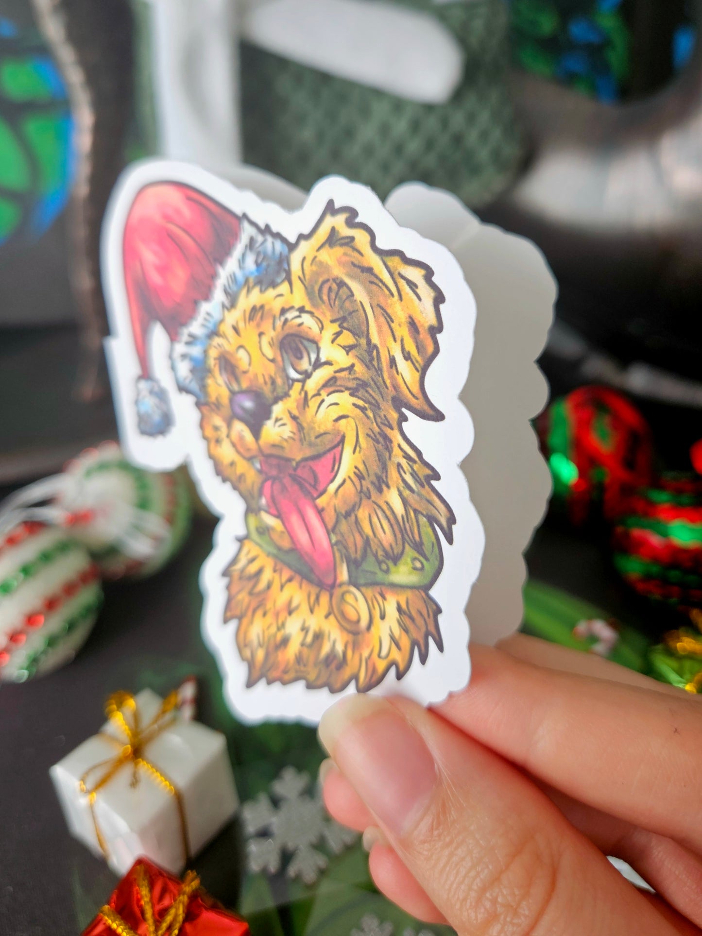 Settia the Dog Die-Cut Greeting Card