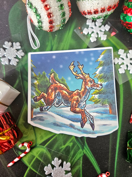 Jingle the Deer Full Body Sticker