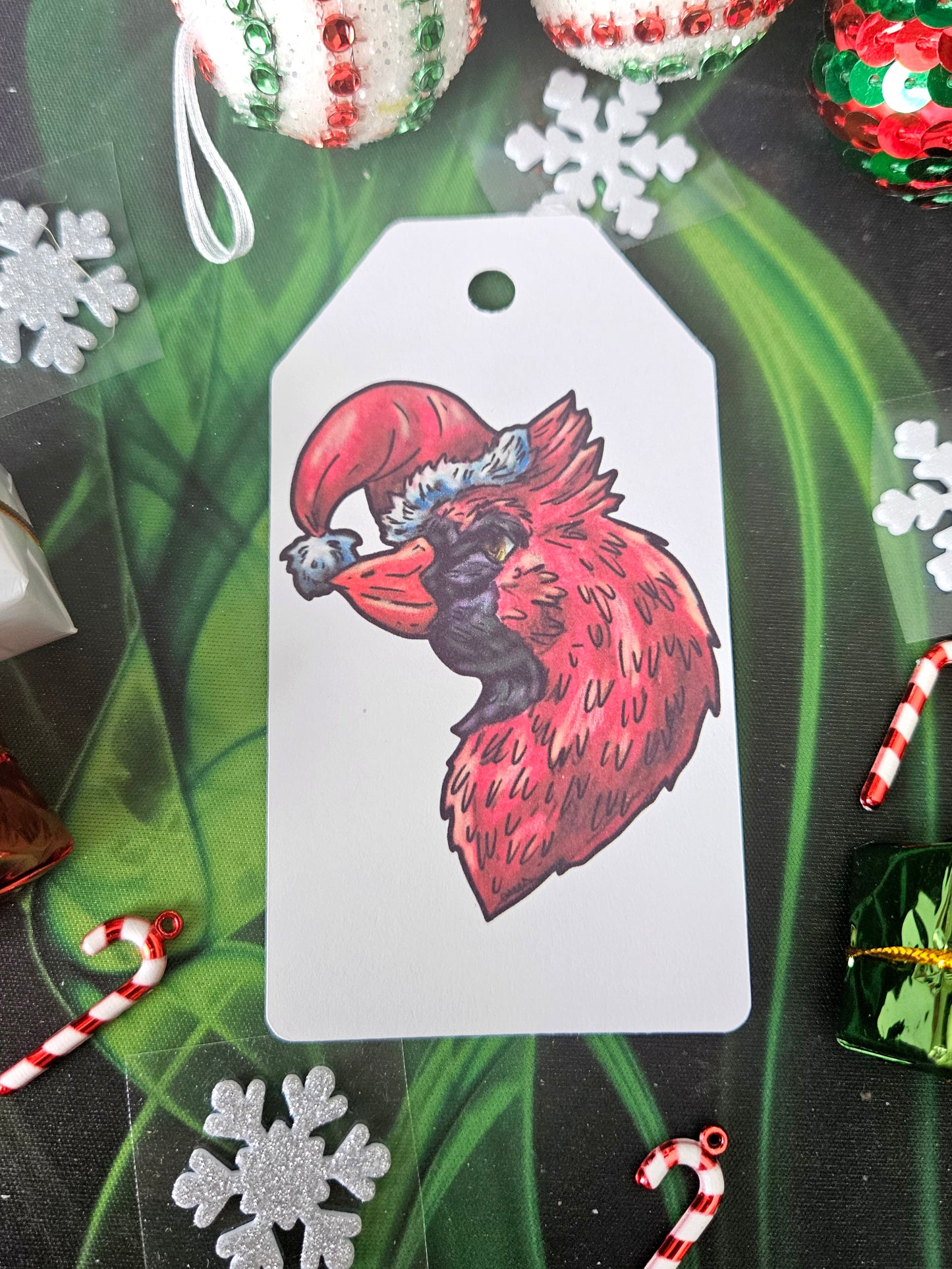 Poins the Cardinal Gift Tag