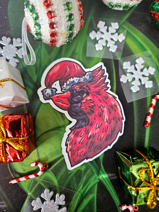 Poins the Cardinal Head Sticker