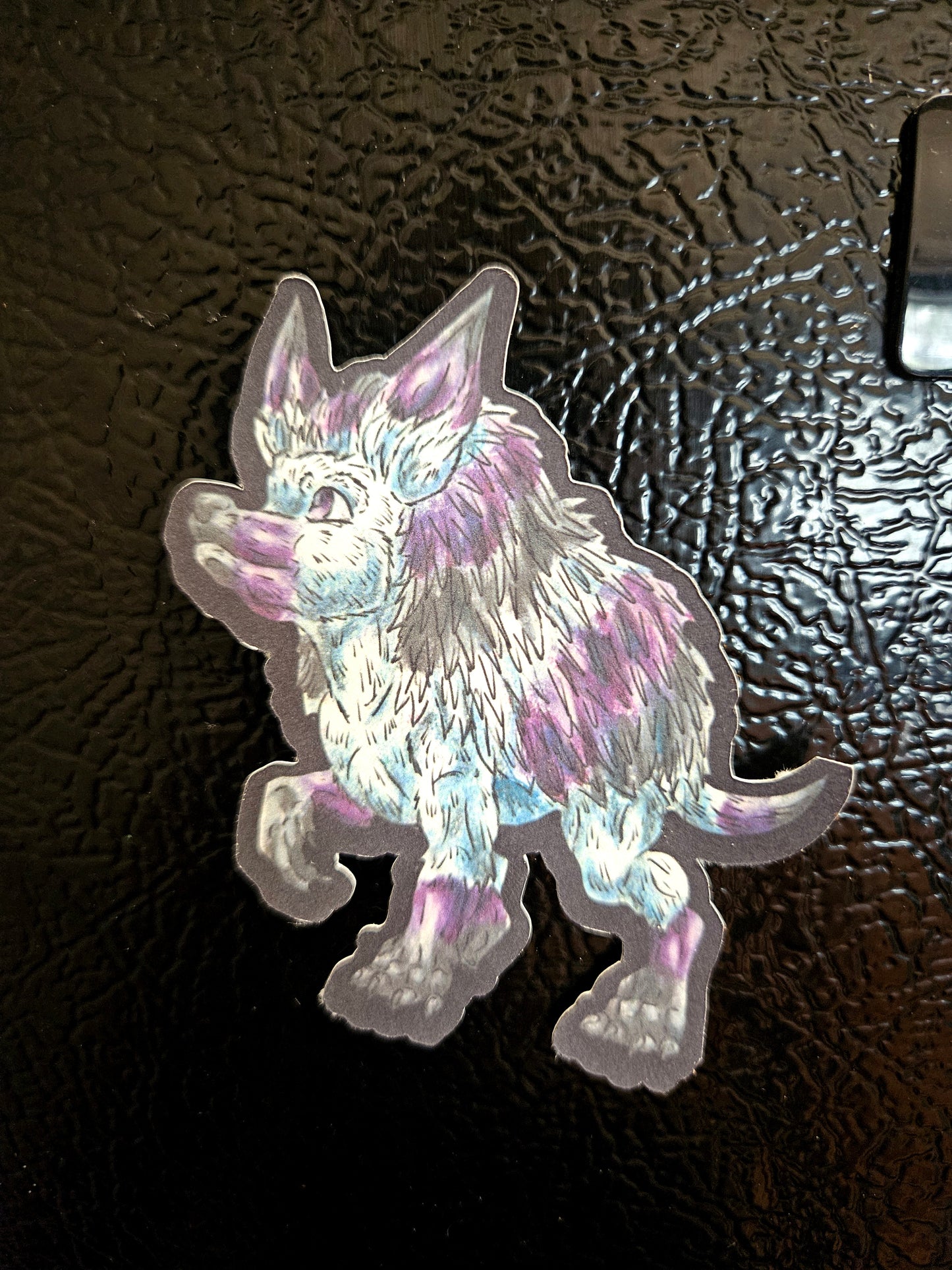 Snowdrop – Winter Fantasy Hedgehog Creature Magnets – Cute Mythical Animal Art Decal – Original Fantasy Creature 3pk