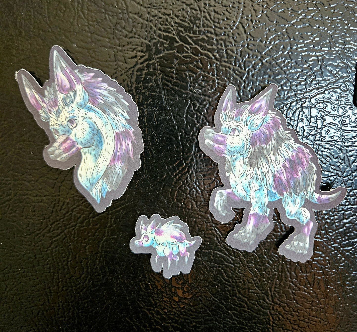 Snowdrop – Winter Fantasy Hedgehog Creature Magnets – Cute Mythical Animal Art Decal – Original Fantasy Creature 3pk