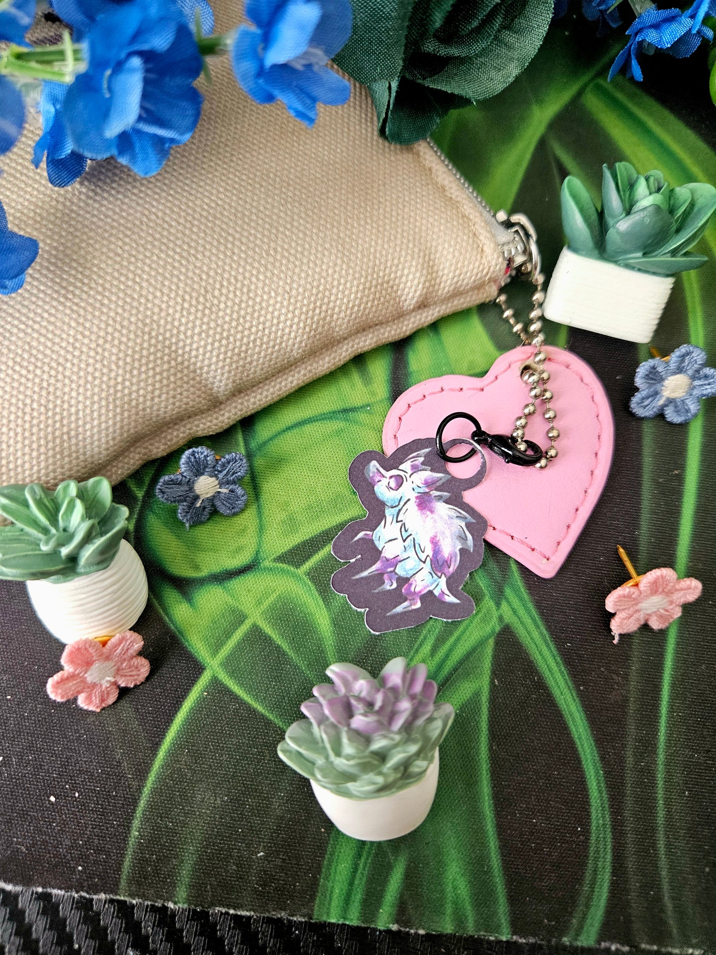 Minis Snowdrop – Winter Fantasy Hedgehog Creature Shrink Charms – Cute Mythical Animal Art Decal – Original Fantasy Creature 3pk