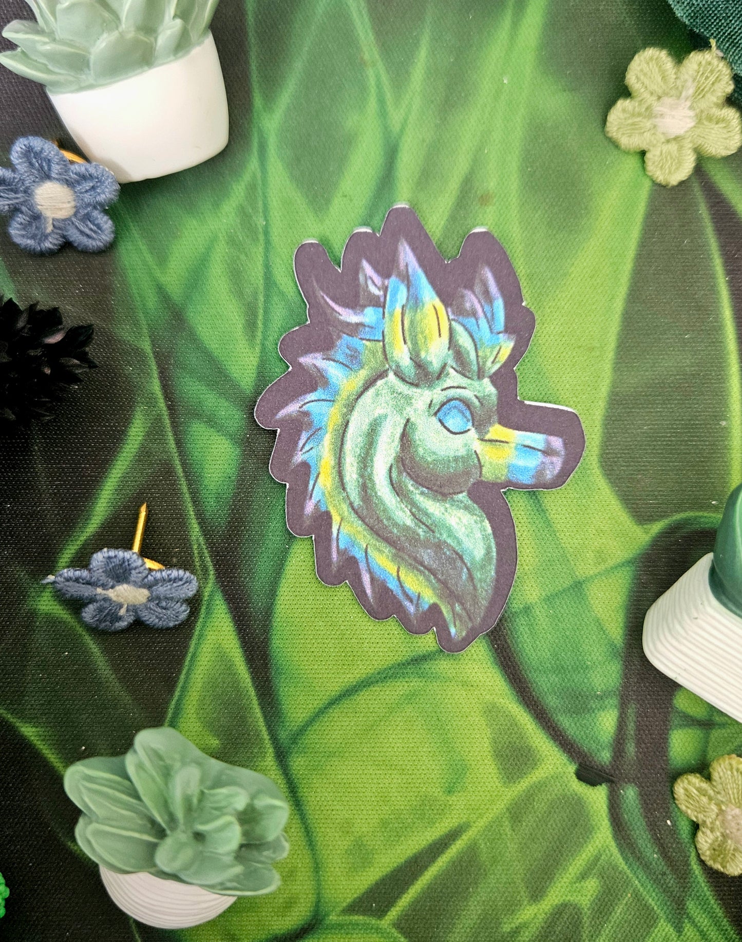 Arlith- Emerald Dragon – Aggressive Green Fantasy Chibi Dragon – Chibi Dragon Stickers – Mythical Creature– Dragon Lover Gift- Stickers 3pk