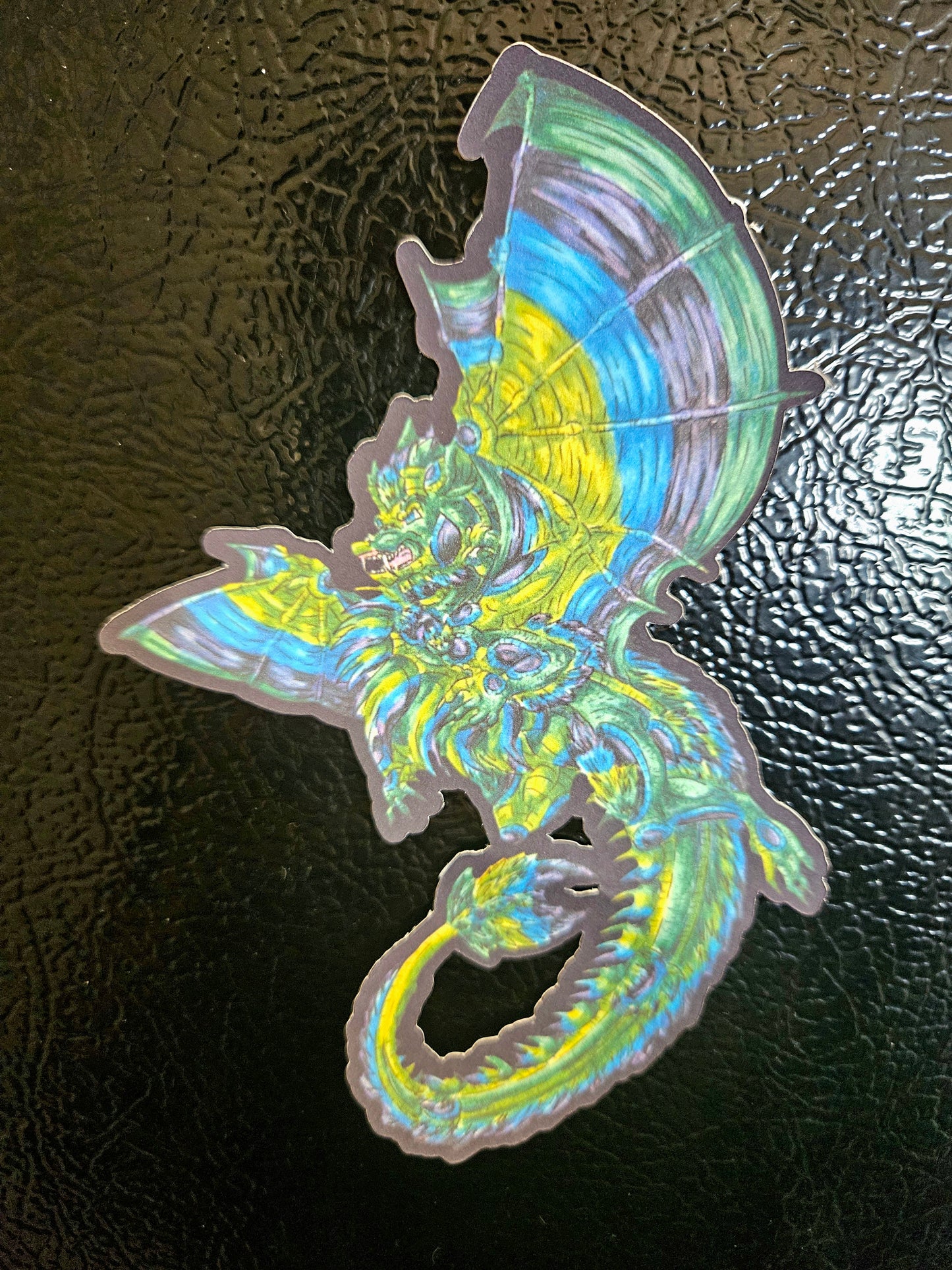 Arlith- Emerald Dragon – Aggressive Green Fantasy Dragon –Dragon Magnets – Mythical Creature– Dragon Lover Gift- Magnets 3pk