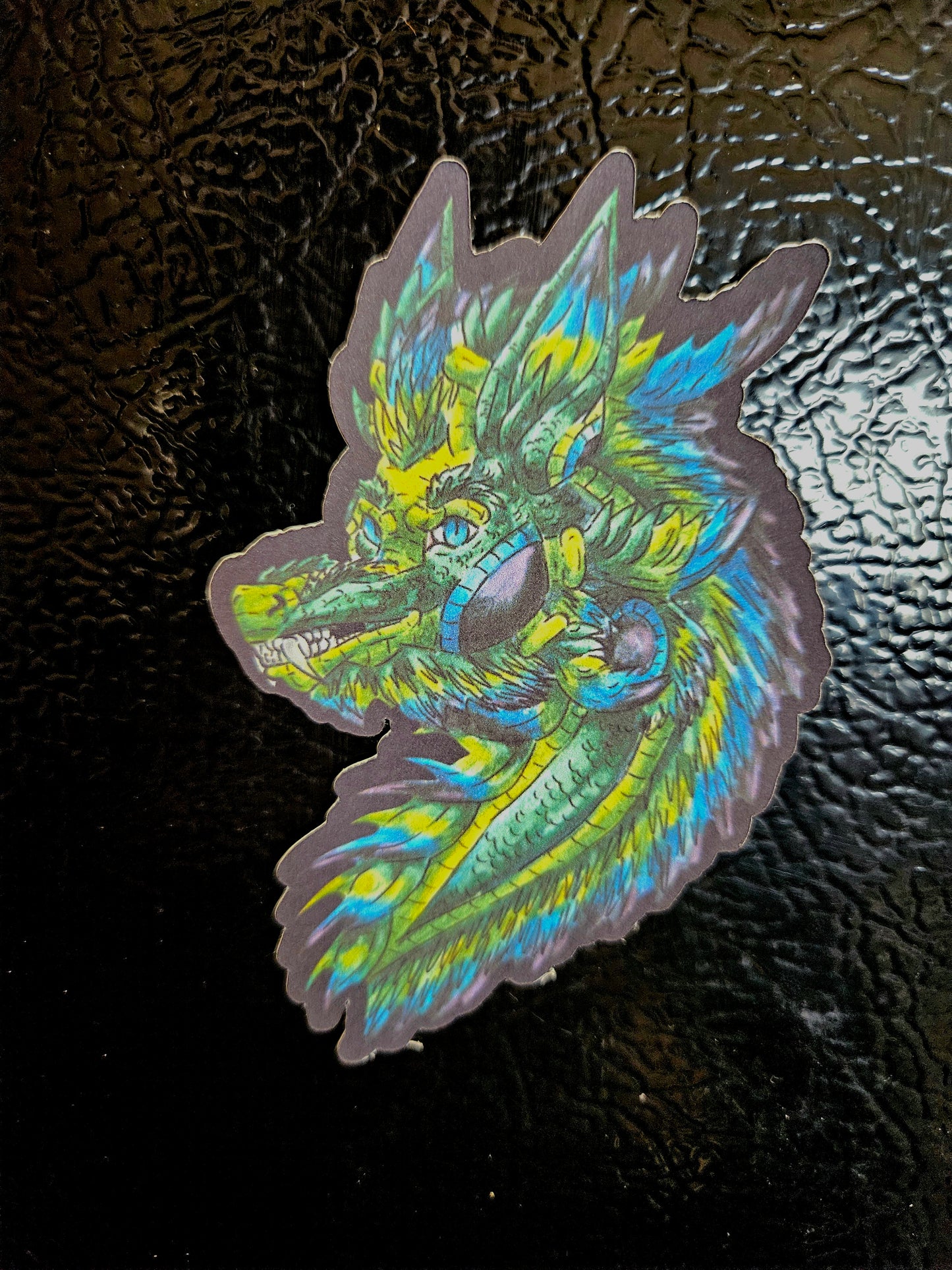 Arlith- Emerald Dragon – Aggressive Green Fantasy Dragon –Dragon Magnets – Mythical Creature– Dragon Lover Gift- Magnets 3pk