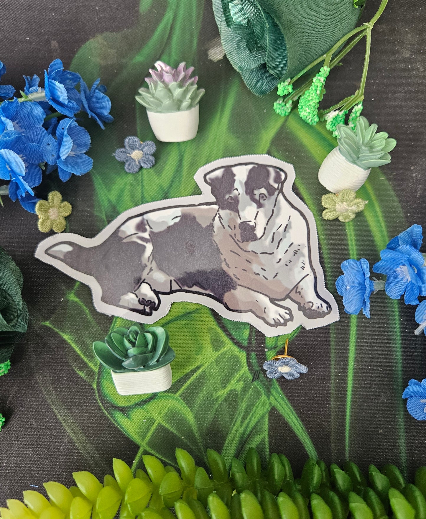 Cute Dog Sticker- Dog Lover Gift- Sticker - Hound Dog Mix Breed