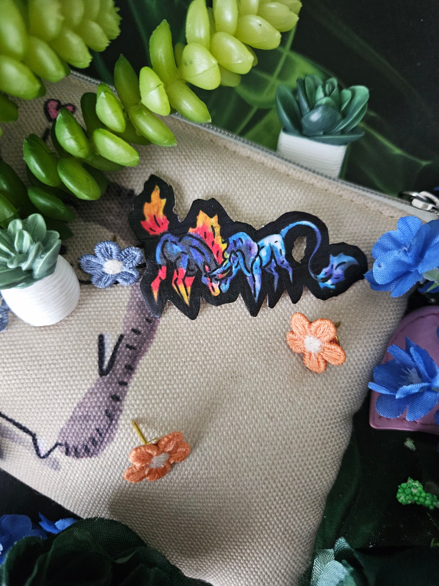 Chibi Nightmare & Unicorn 4Pack Shrink Pins