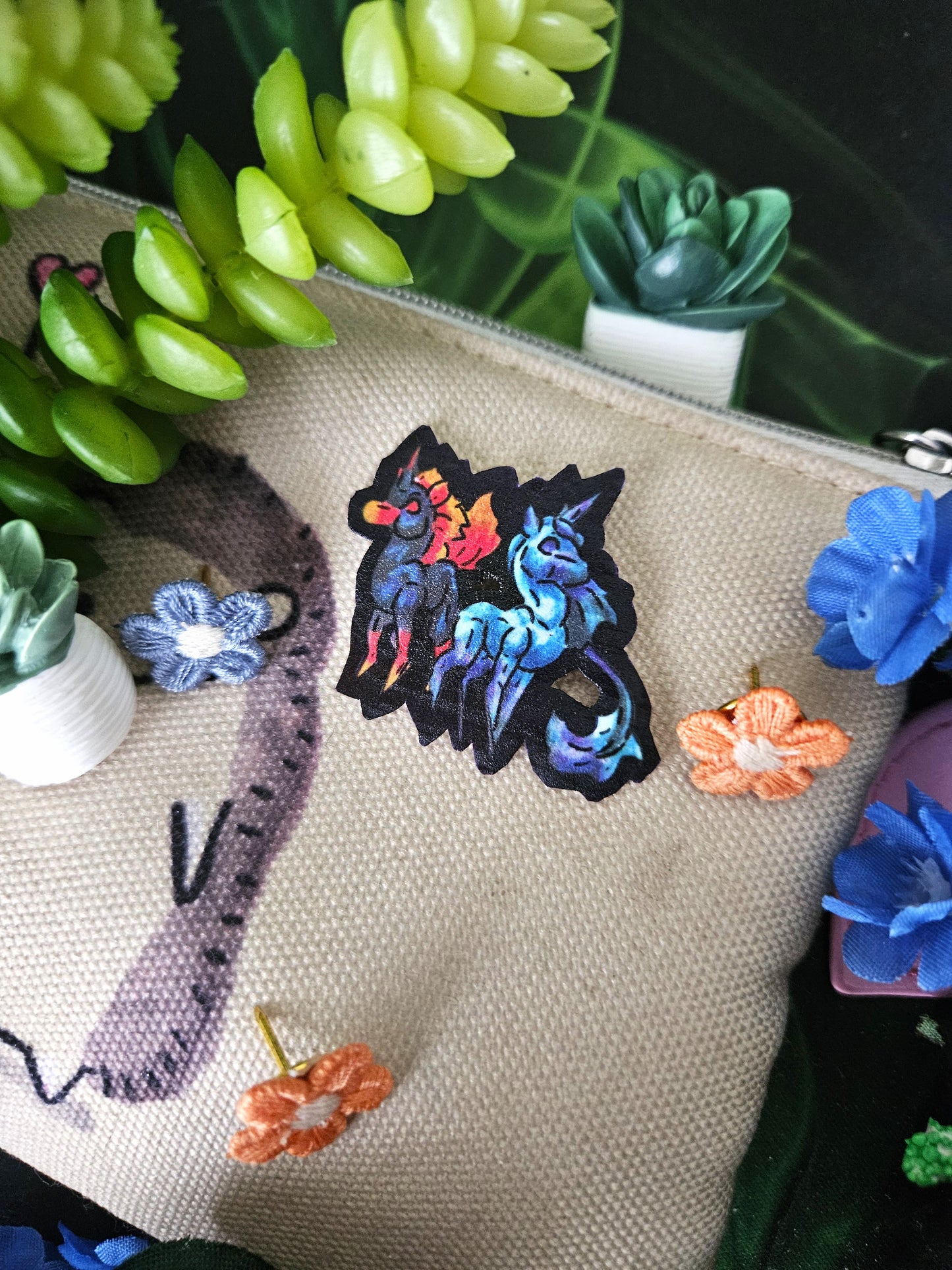 Chibi Nightmare & Unicorn 4Pack Shrink Pins