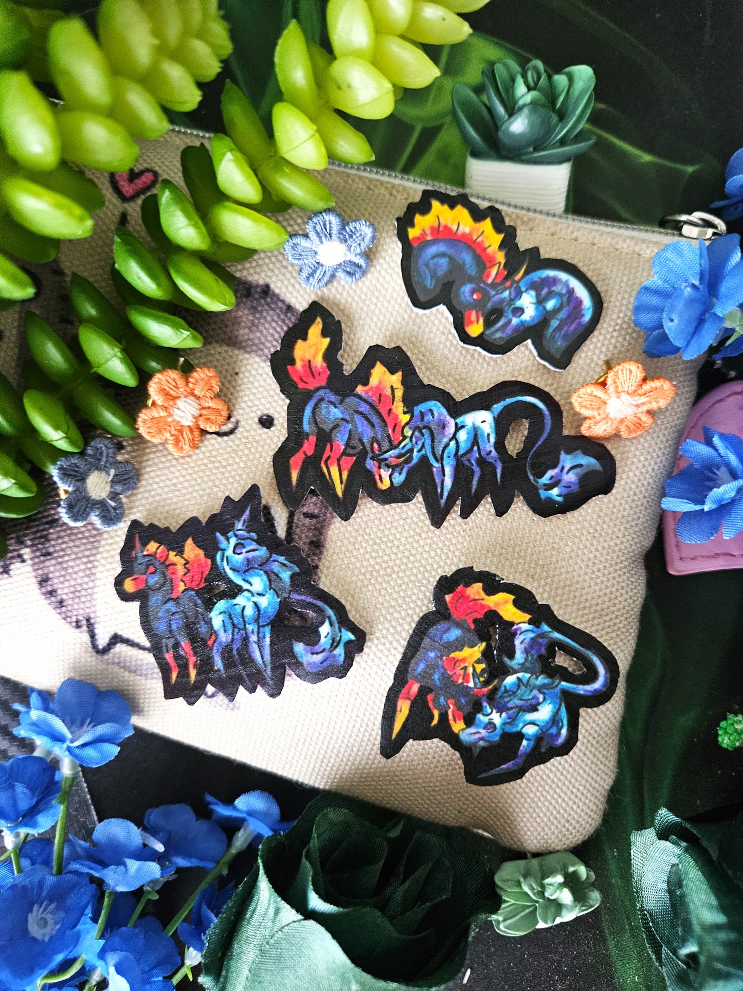 Chibi Nightmare & Unicorn 4Pack Shrink Pins