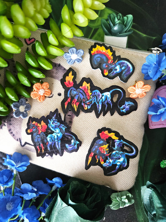 Chibi Nightmare & Unicorn 4Pack Shrink Pins