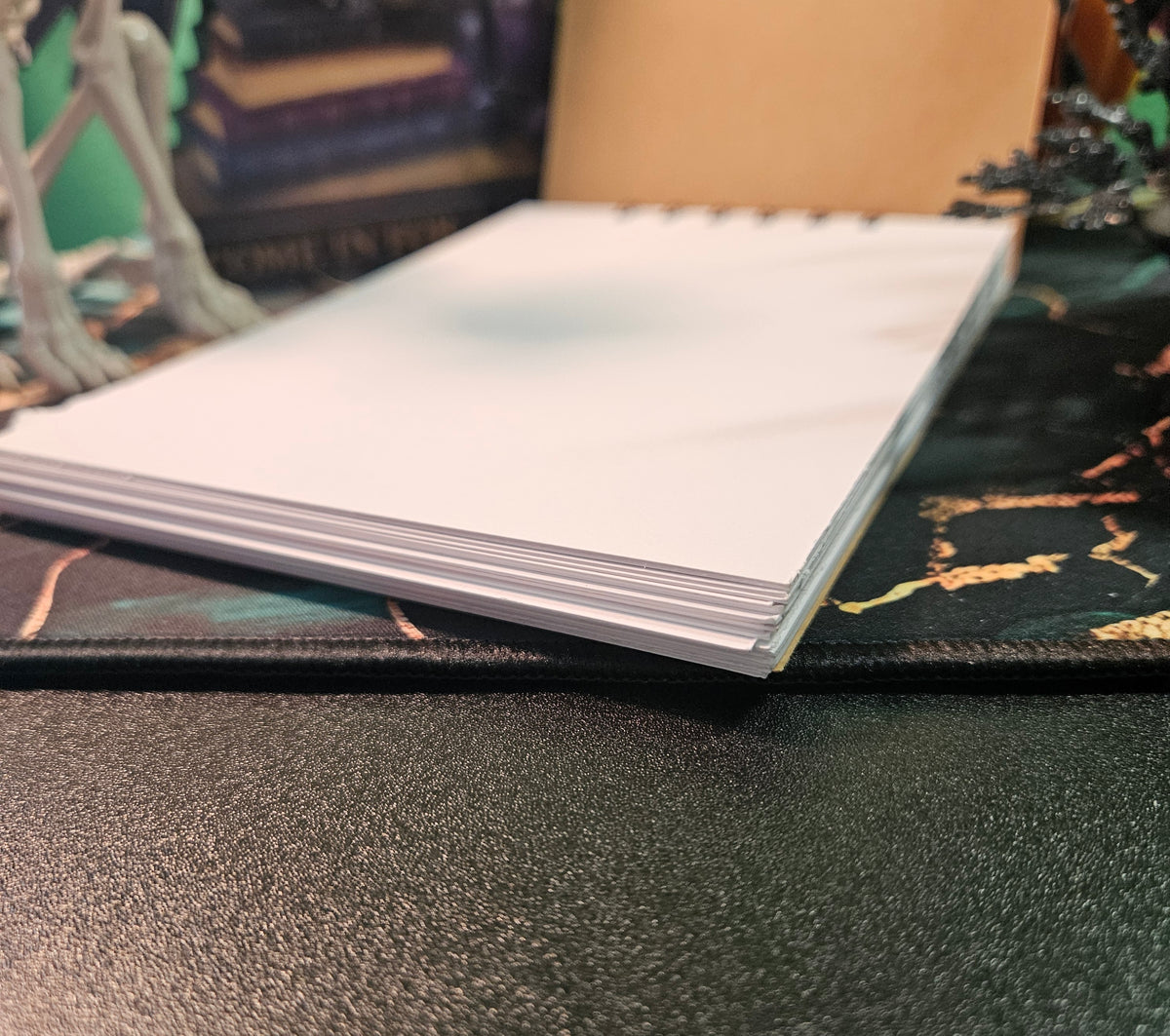 Handmade Sketchbook- Notebooks- Hedgehog and leaves