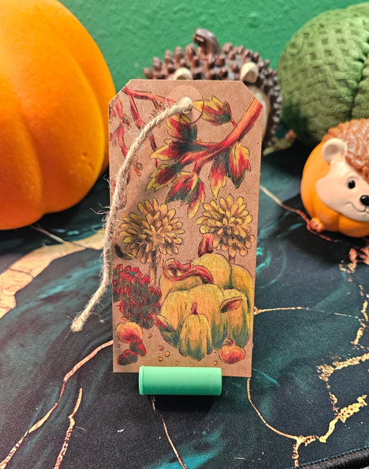 Kraft Paper Gift Tag or bookmark- Fall (Colored Version)
