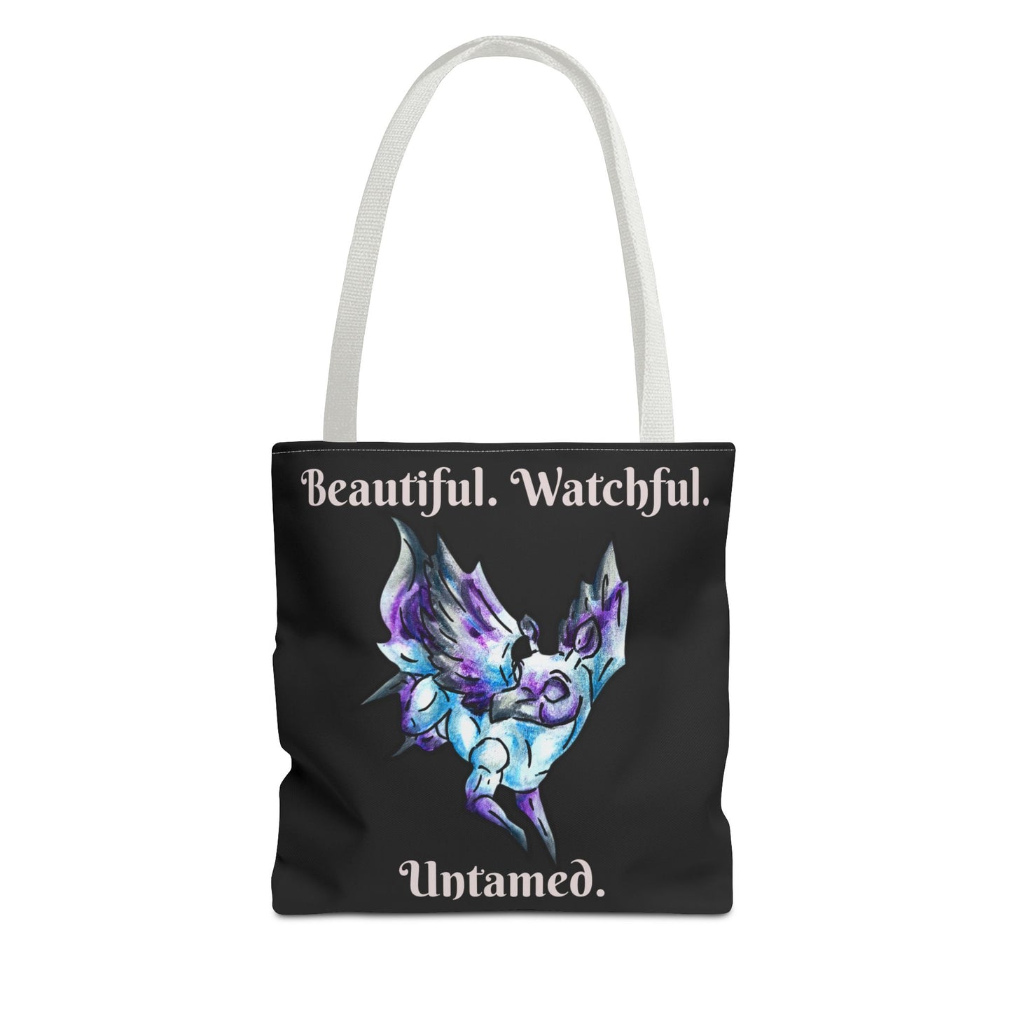 Chib Seleste the Peryton- Fantasy Creature- White Deer Bird- Two-Toned Tote Bag