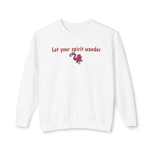 Chibi Myer the Kirin- Let your spirit wander Sweathshirt- Mythical Creature- Kirin Gift - Unisex Crewneck