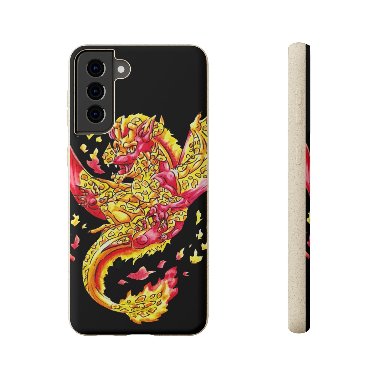 Cutesy Fire Dragon Float Biodegradable Cases