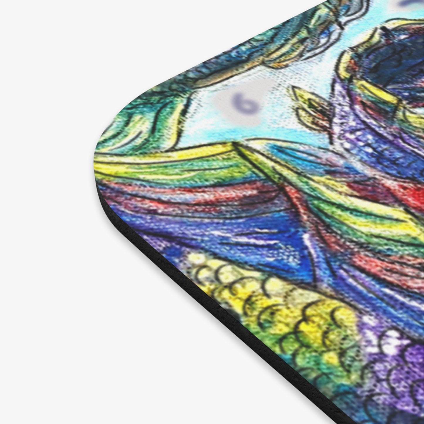 Dual Hippocampus – Dual Ocean Fantasy Art – Hippocampus Pair-Mouse Pad