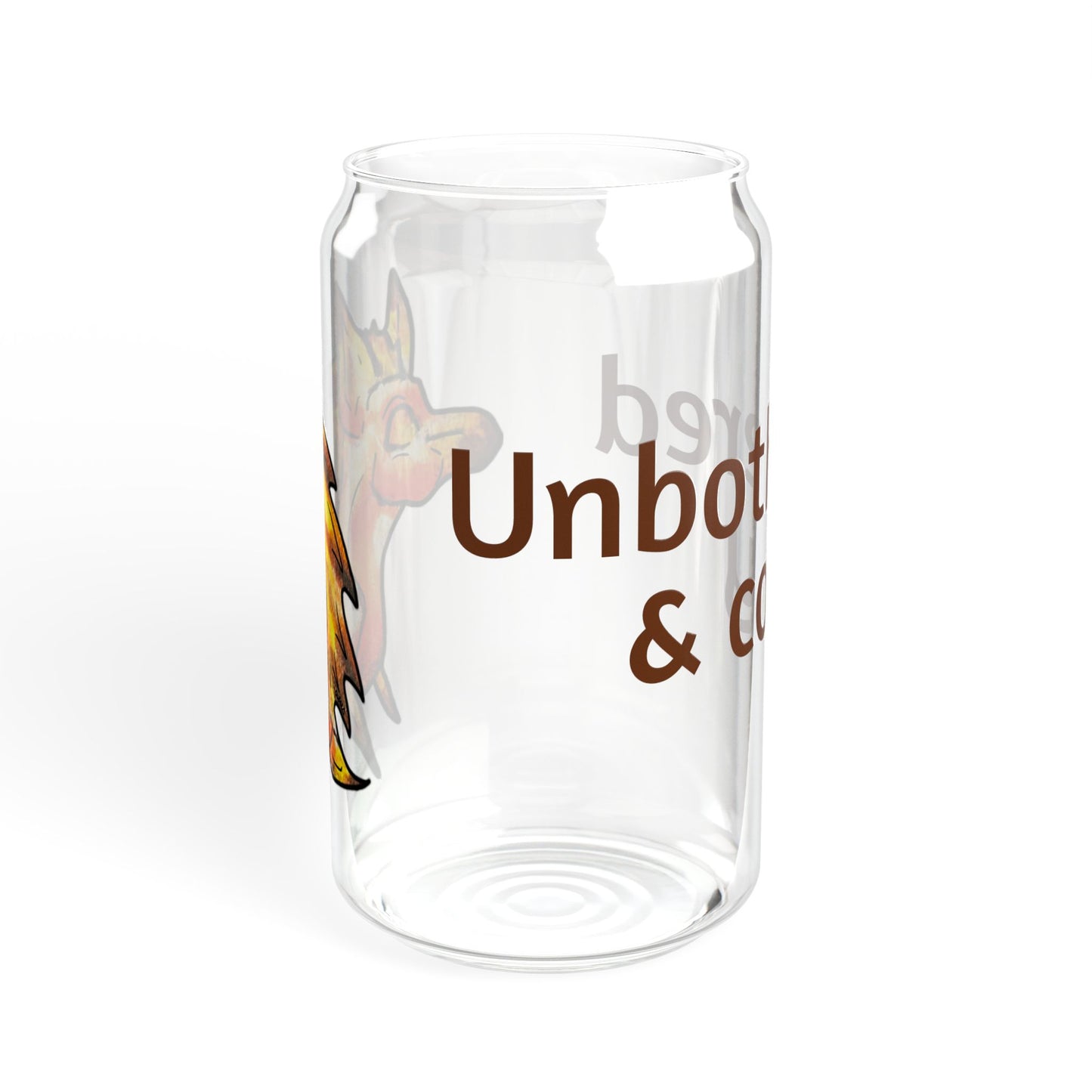 Chibi Aster the Hedgehog- Unbothered & cozy- Chibi Hedgehog- Cute Animal - Sipper Glass, 16oz