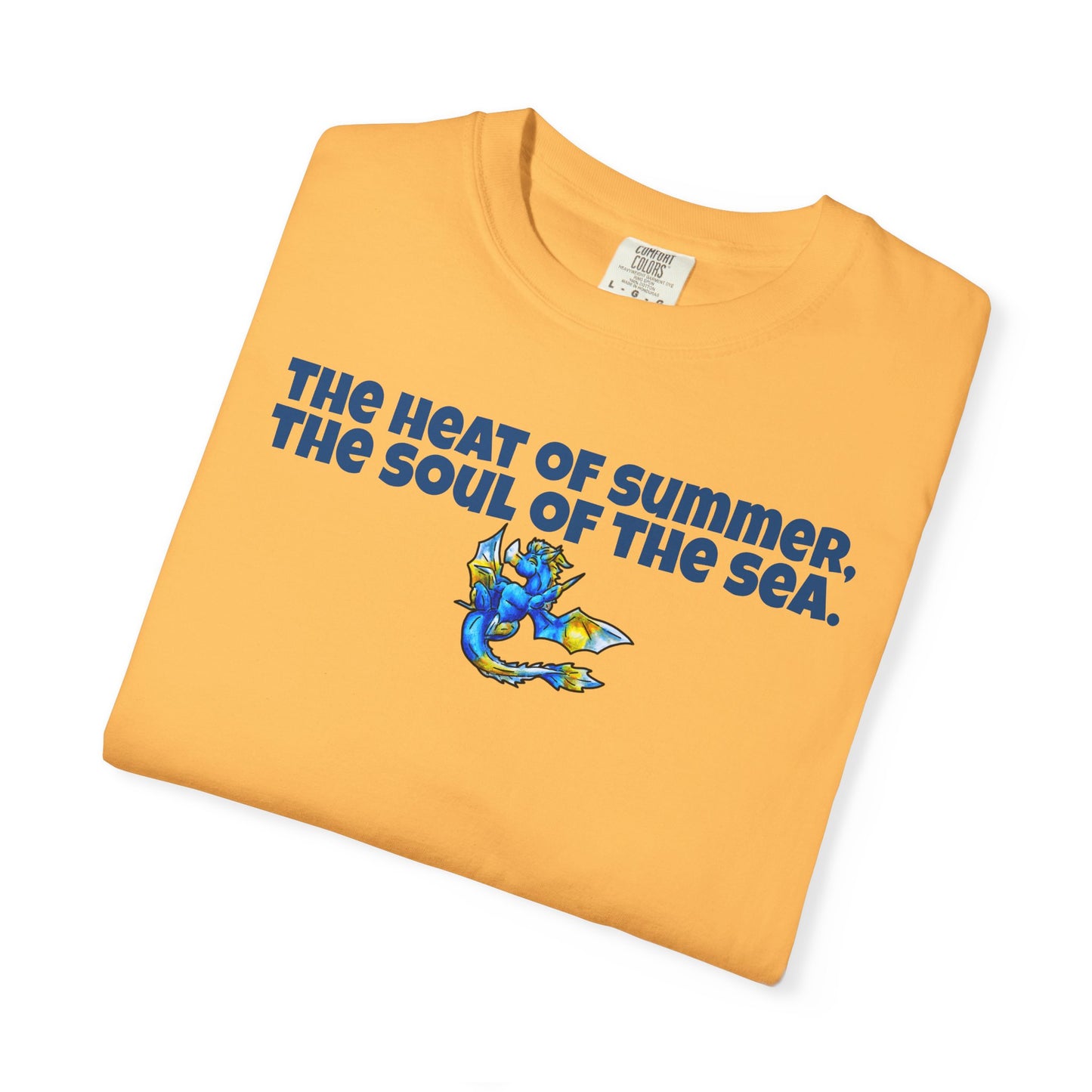 Chibi Summer Dragon- Heat & Soul- Summer Fantasy- Sunlit Tide Dragon- T-Shirt