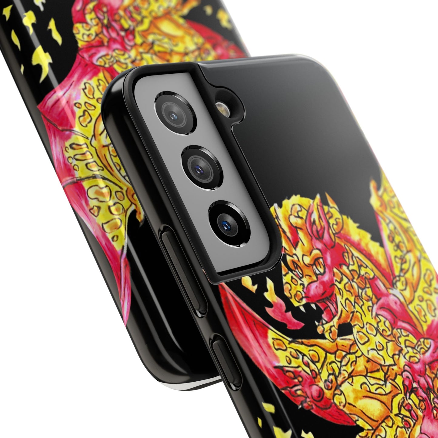 Cutesy Fire Dragon Float Tough Phone Cases