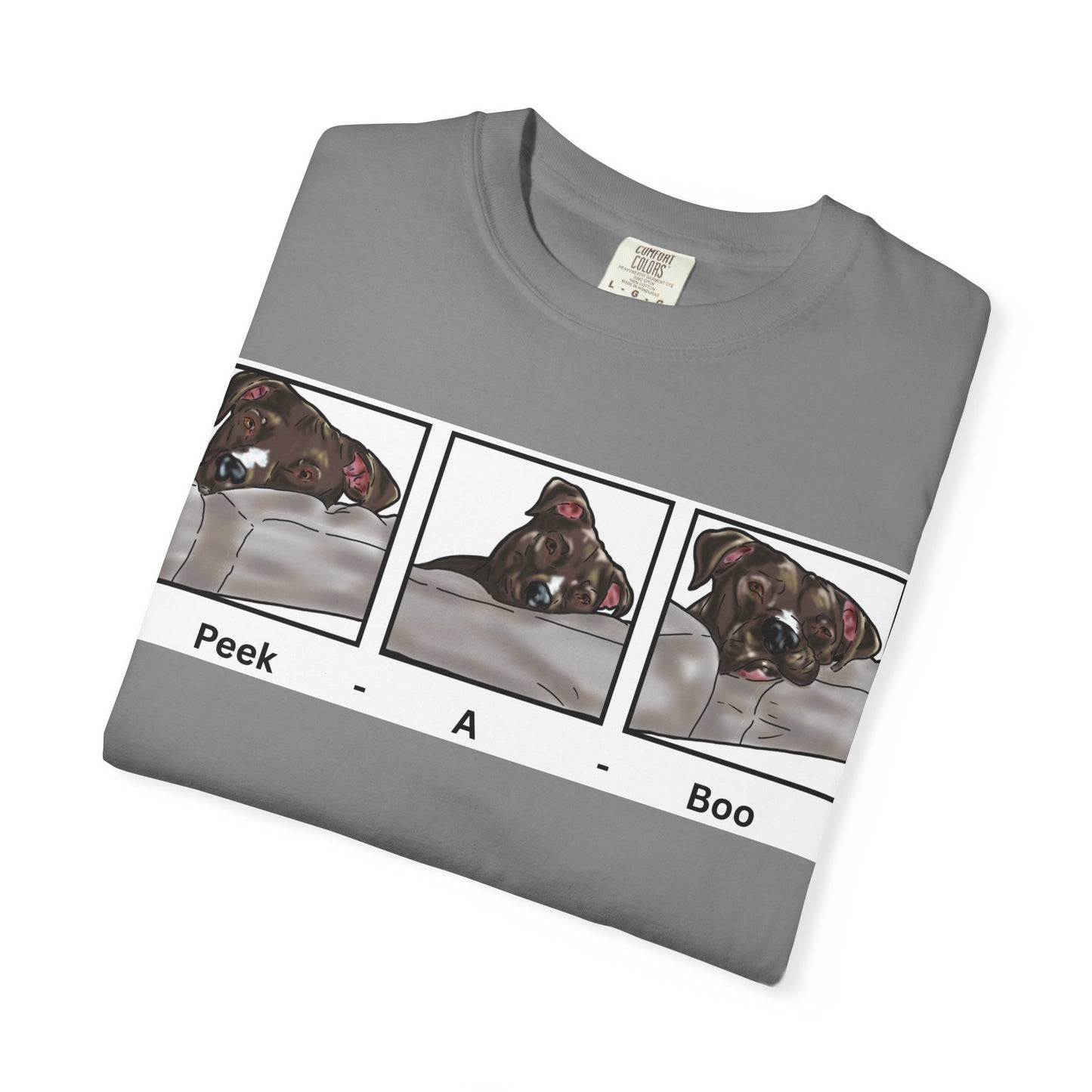 Peek A Boo Dog Shirt – Funny Dog Lover Tee – Cute Dog Mom Gift – Dog Dad Shirt – Rescue Dog Humor Shirt – Animal Lover Gift Idea