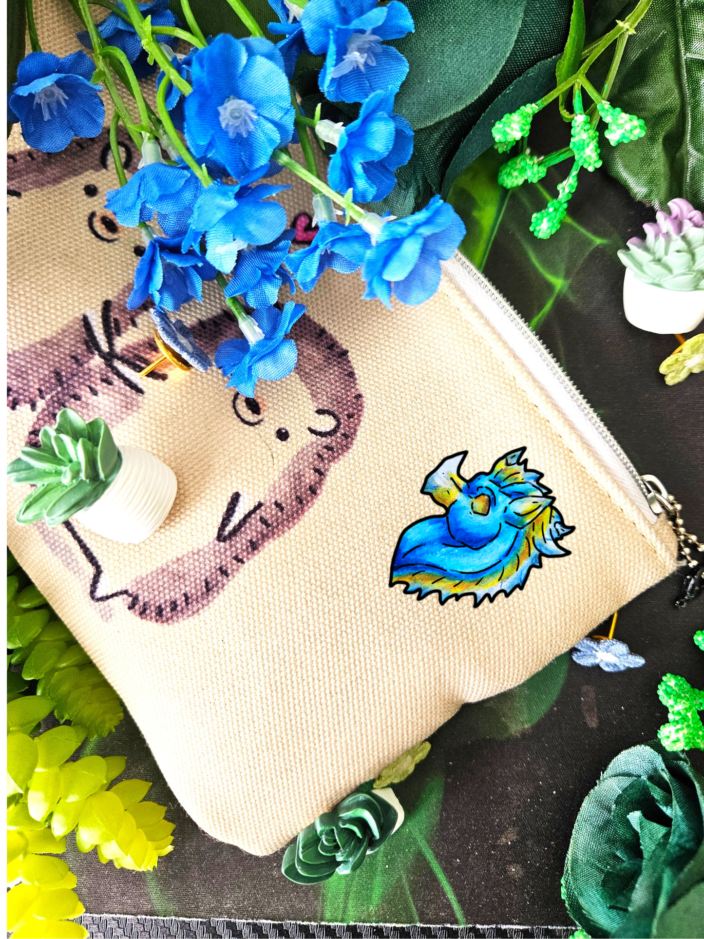 Chibi Summer Dragon- Summer Fantasy- Sunlit Tide Dragon- 3pk Shrink Pins