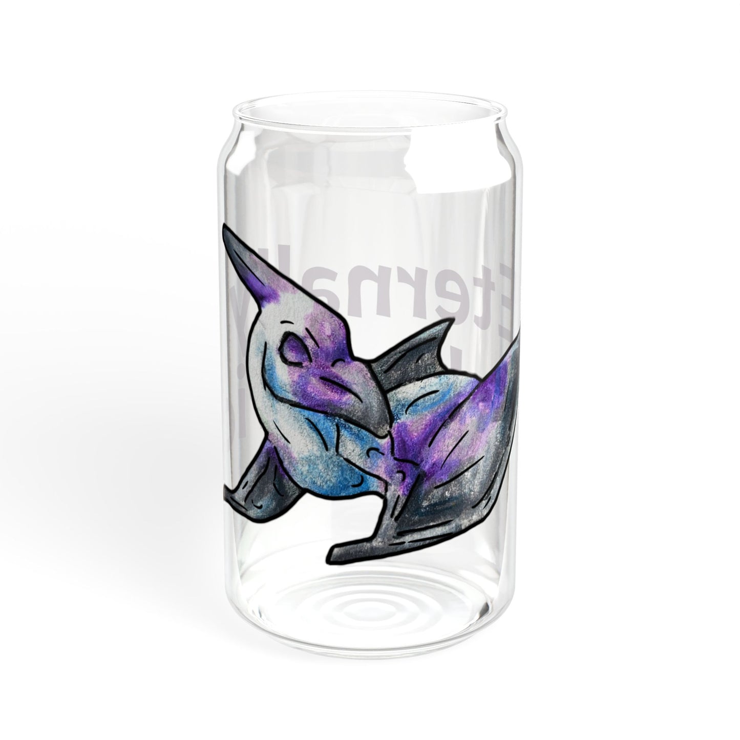Siln – Eternally Prehistoric - Pterodactyl Art - Flying Dinosaur Illustration - Dinosaur Lover Gift - Sipper Glass, 16oz