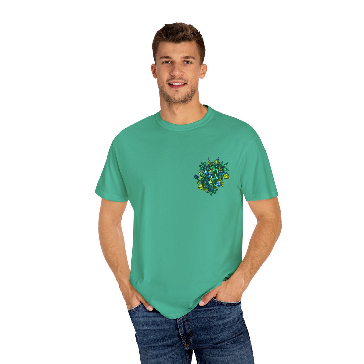 Clover the Hedgehog Unisex Garment-Dyed T-shirt