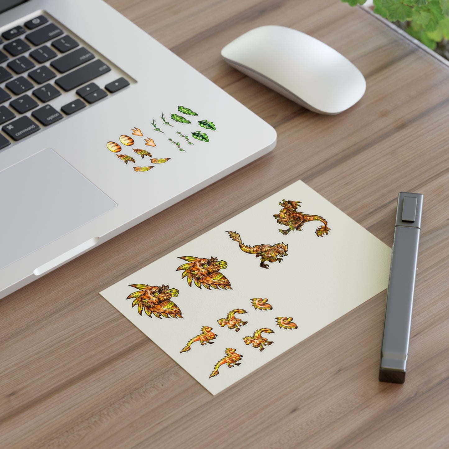 Caena the Raptor Sticker Sheets 6"x4"