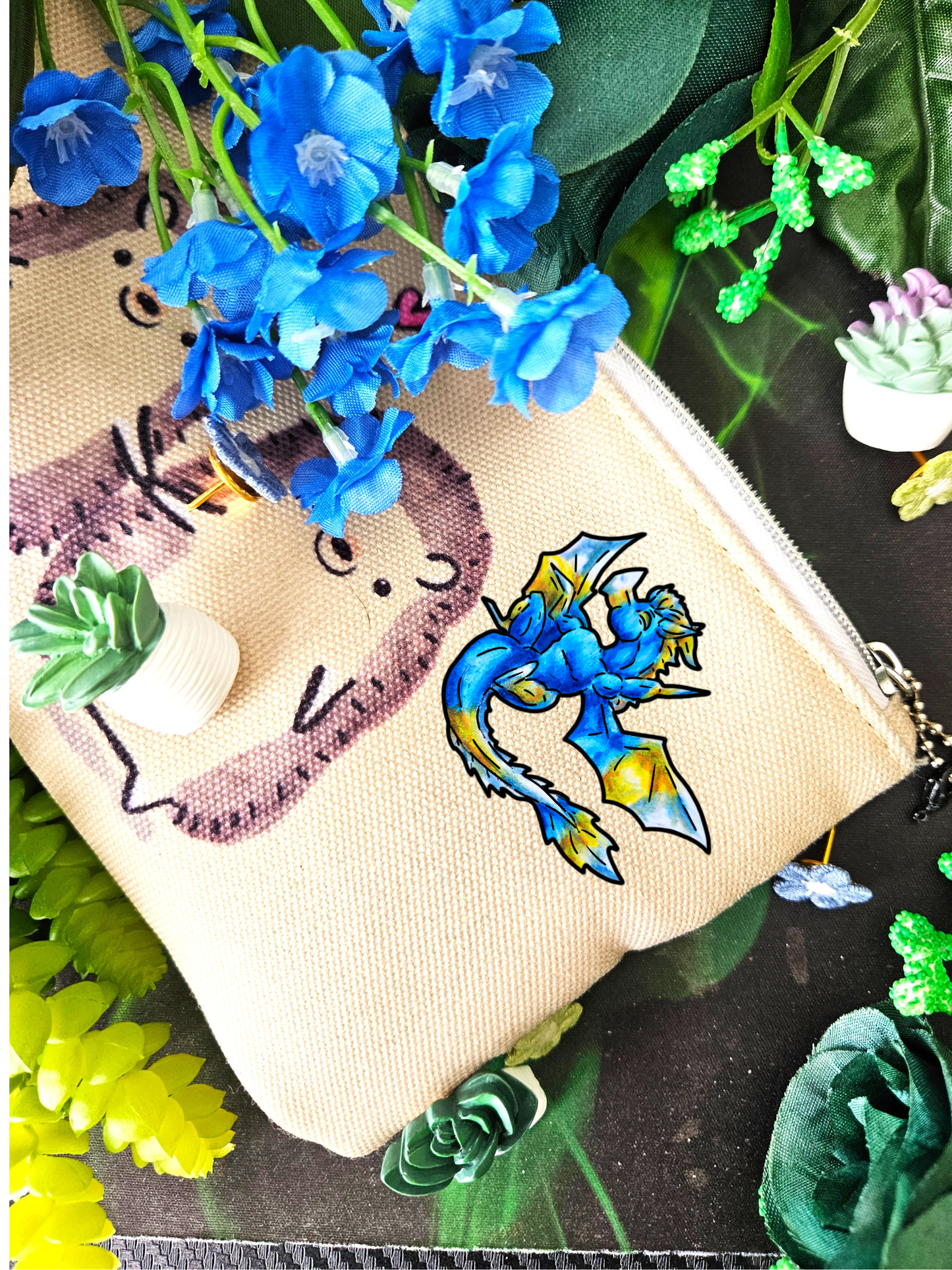 Chibi Summer Dragon- Summer Fantasy- Sunlit Tide Dragon- 3pk Shrink Pins