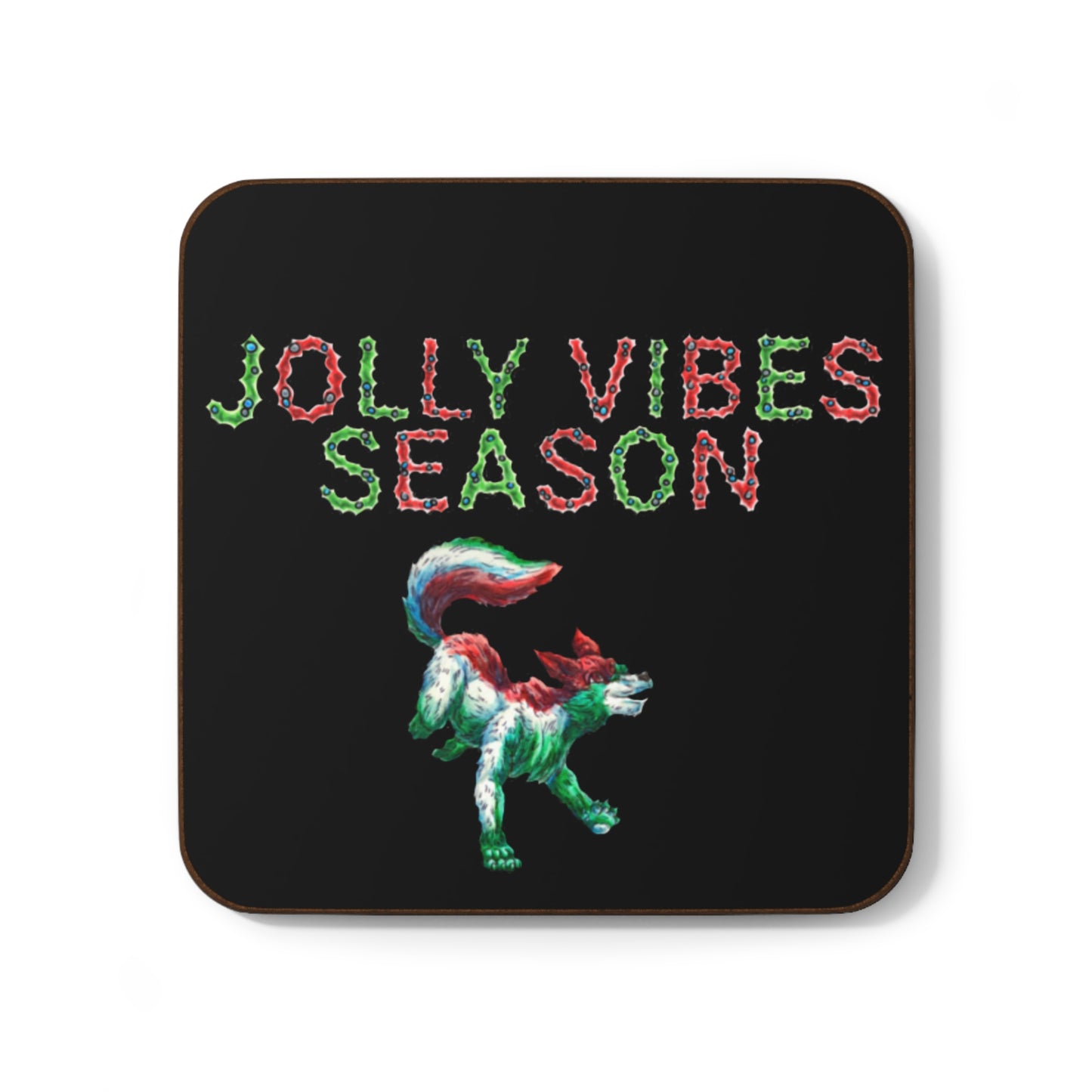 Jolly the She-wolf Hardboard Back Coaster