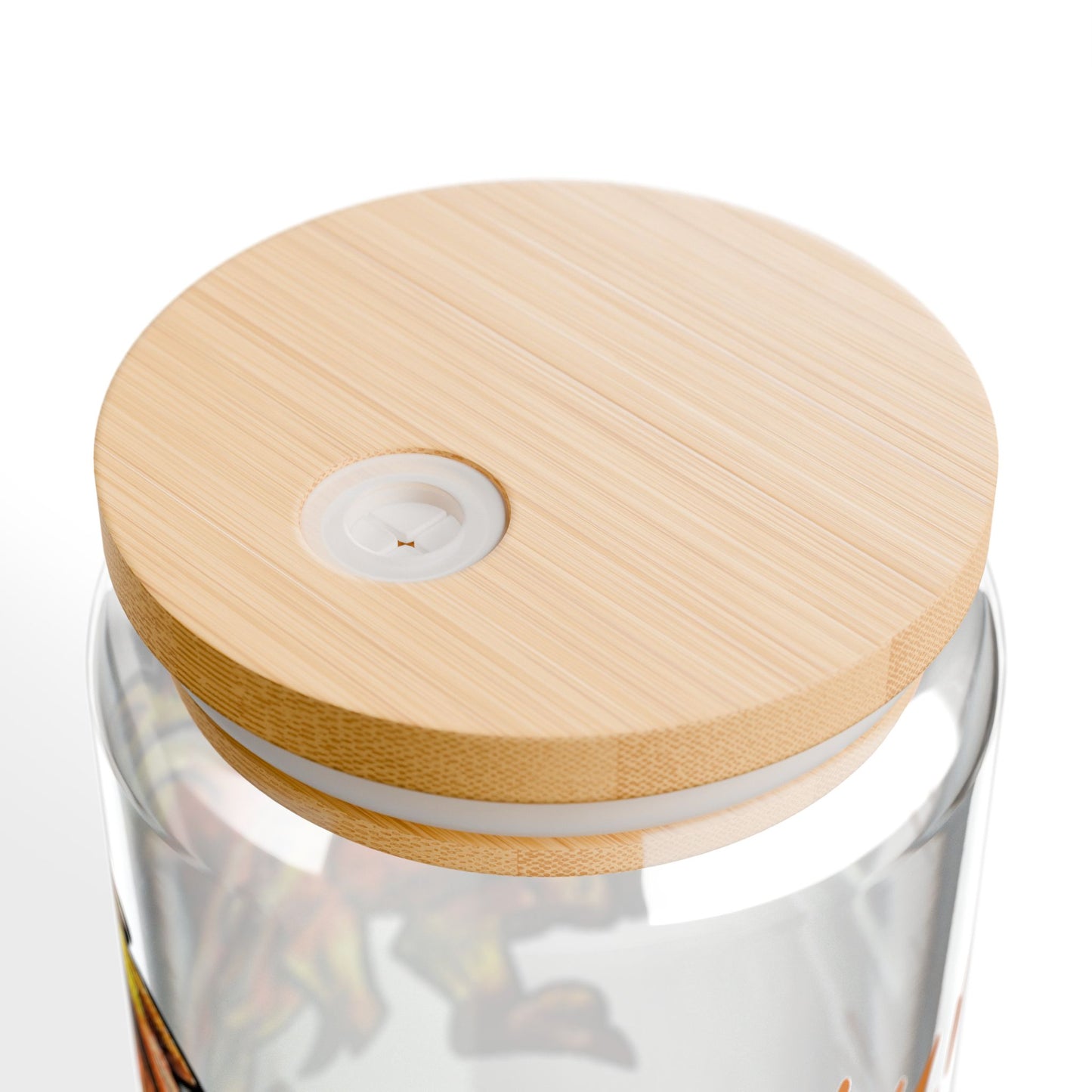 Chibi Caena the Raptor- Mastepiece- Dinosaur art- Prehistoric- Glass Tumbler 16oz