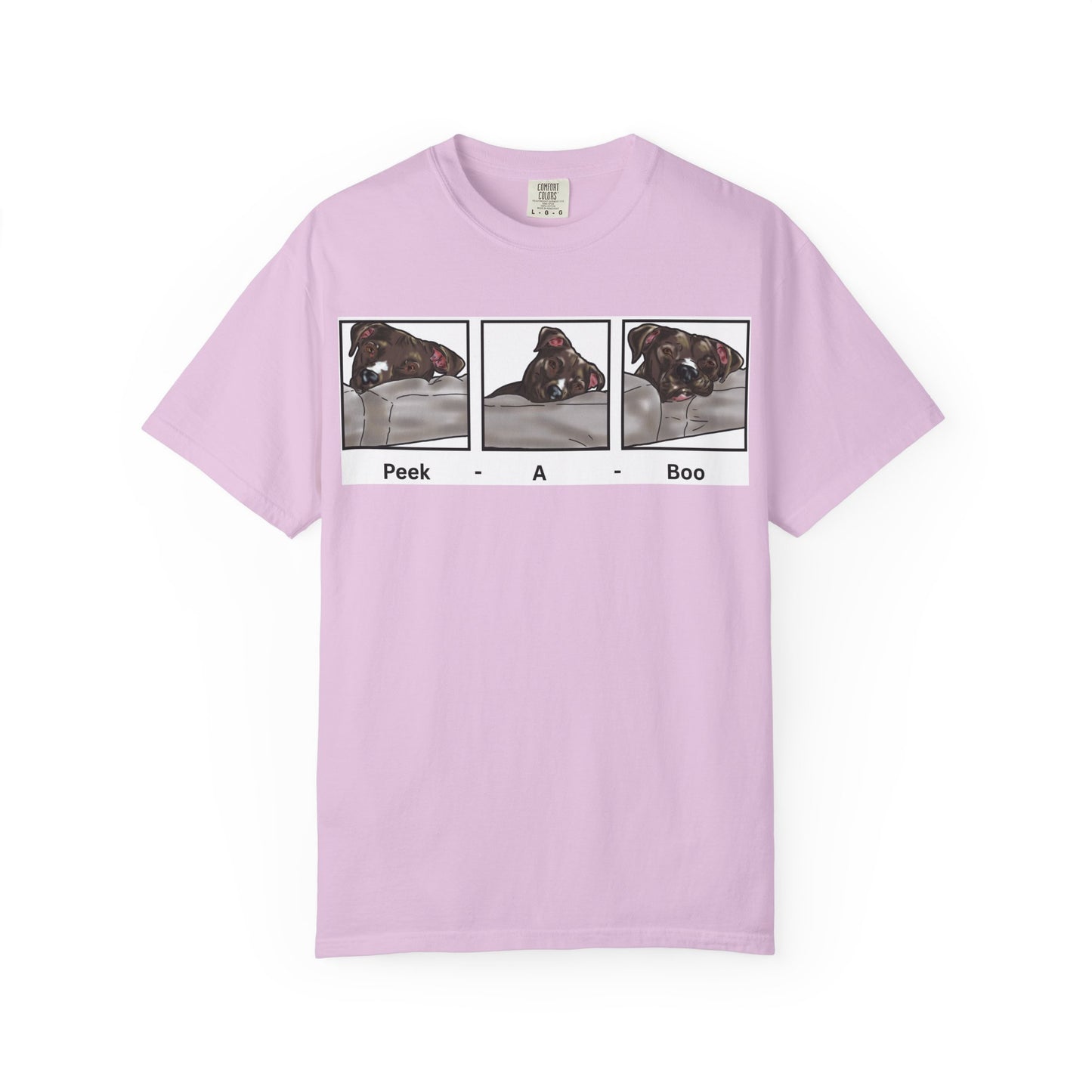 Peek A Boo Dog Shirt – Funny Dog Lover Tee – Cute Dog Mom Gift – Dog Dad Shirt – Rescue Dog Humor Shirt – Animal Lover Gift Idea