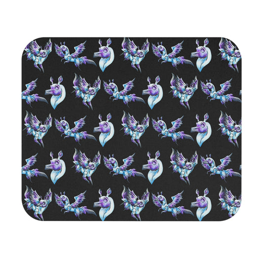Chib Seleste the Peryton- Pattern- Fantasy Creature- White Deer Bird- Mousepad