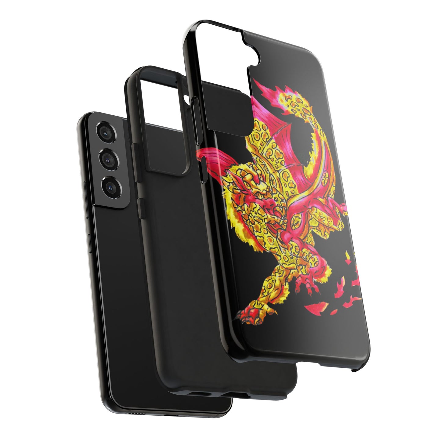 Cutesy Fire Dragon Fly Tough Phone Cases