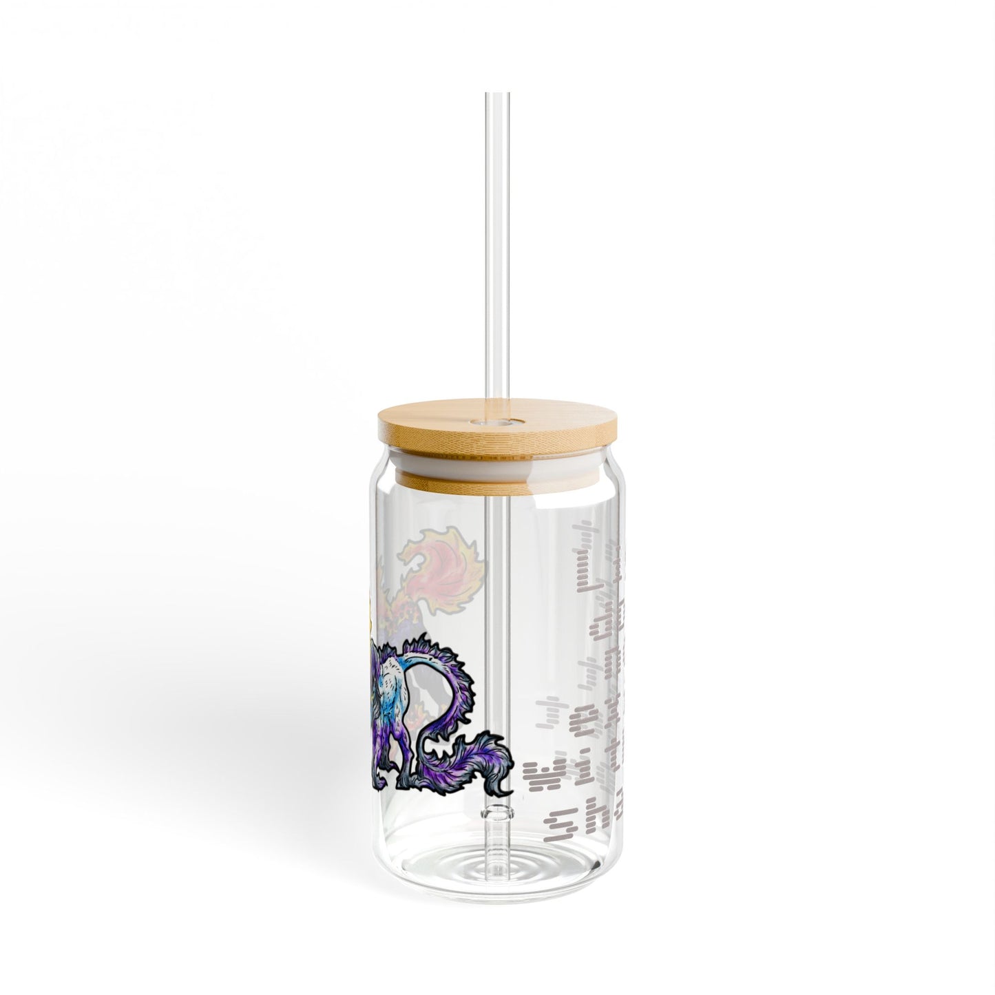 Dream and Nightmare Unicorn- Light & Shadow- Celestial Nightmare- Duality– Light and Dark Fantasy- Glass Tumbler 16oz