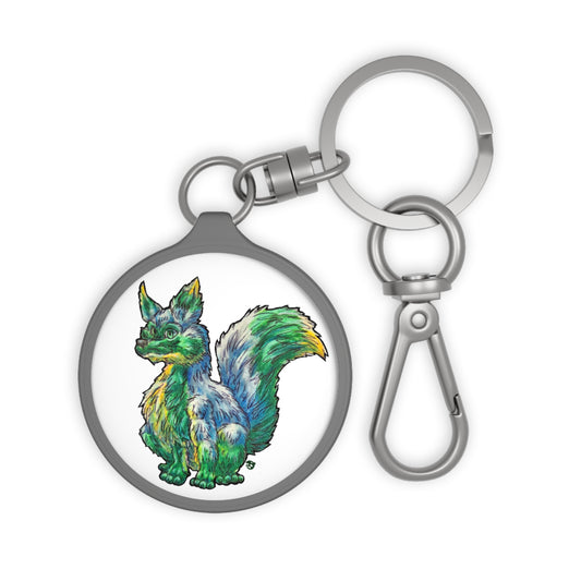 Jingle the Fox Keyring Tag