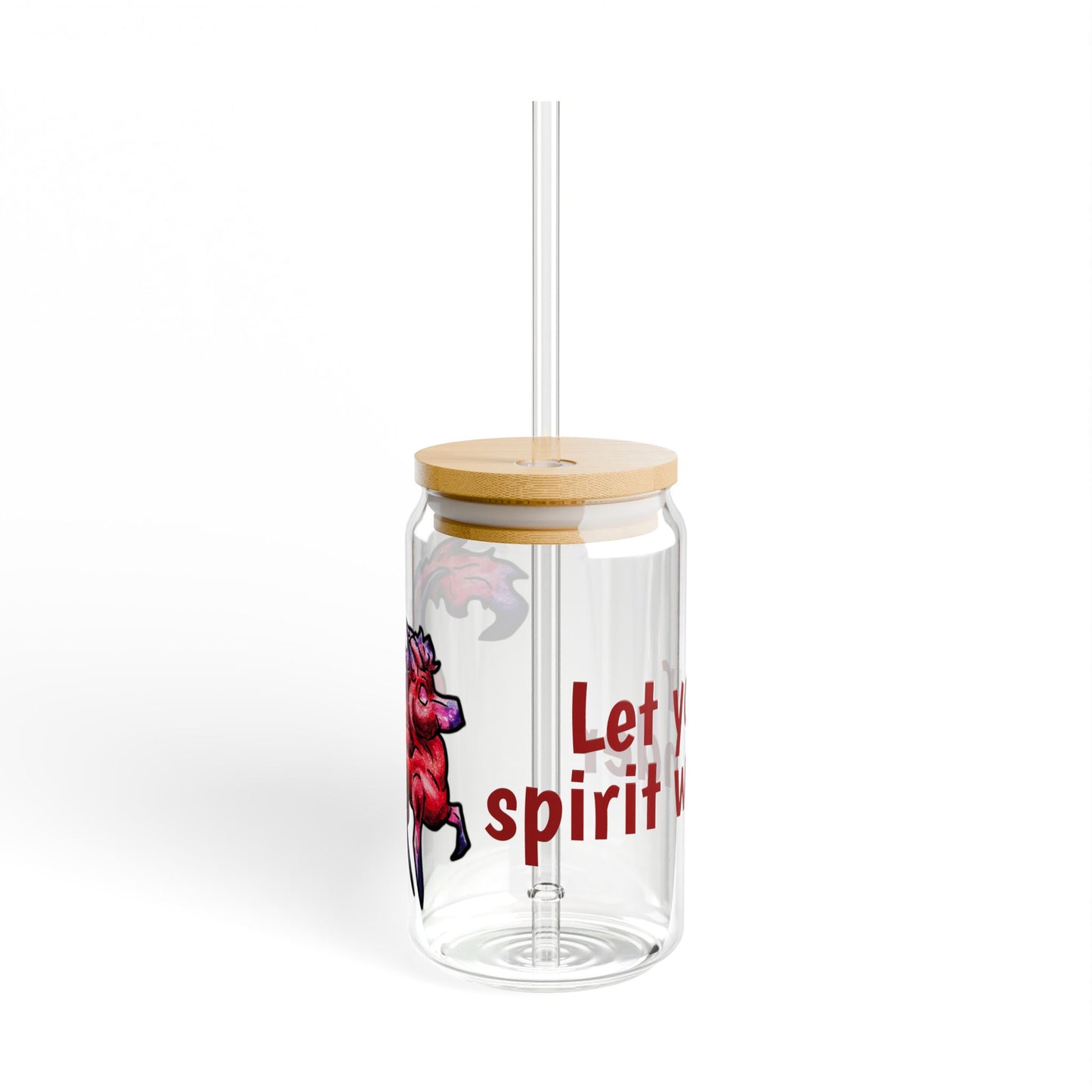 Myer the Kirin-Let your spirit wander- Chibi Kirin- Cute Animal - Sipper Glass, 16oz