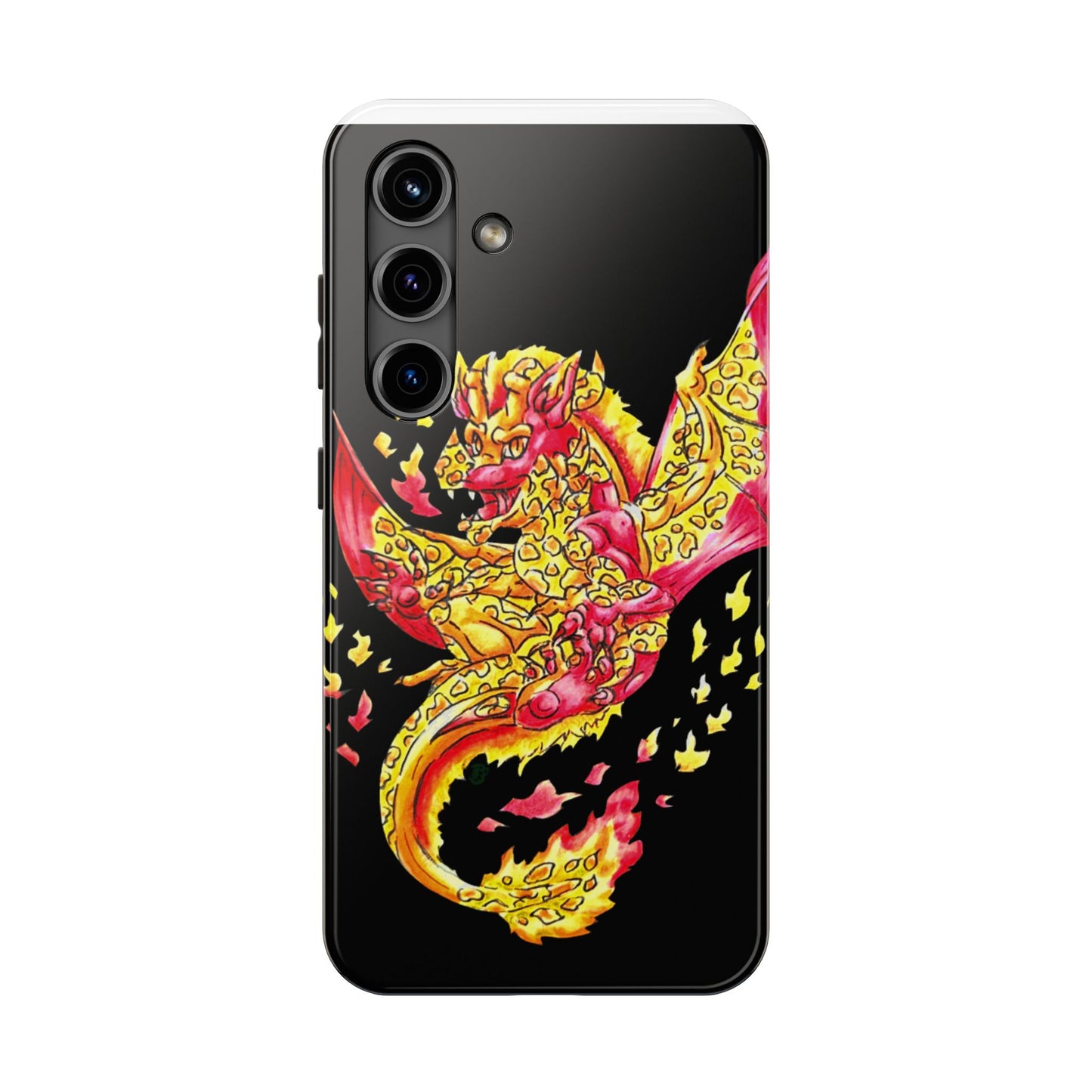 Cutesy Fire Dragon Float Tough Phone Cases